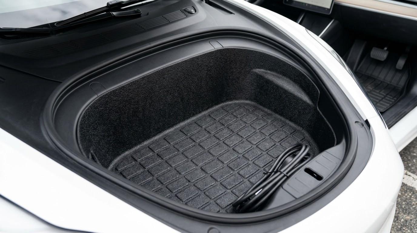 Tesla Model Y interior protection floor mats and frunk liner