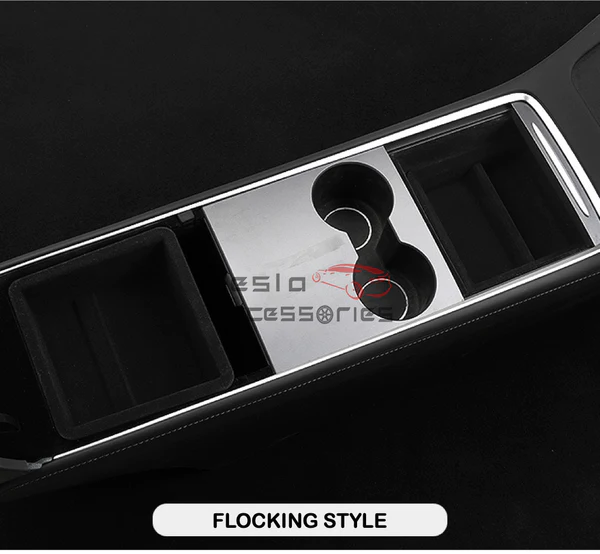 TESLA MODEL Y WATER CUP HOLDER - FLOCKING STYLE